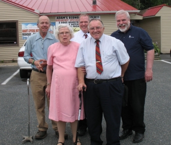 Dad, Mom, and their boys